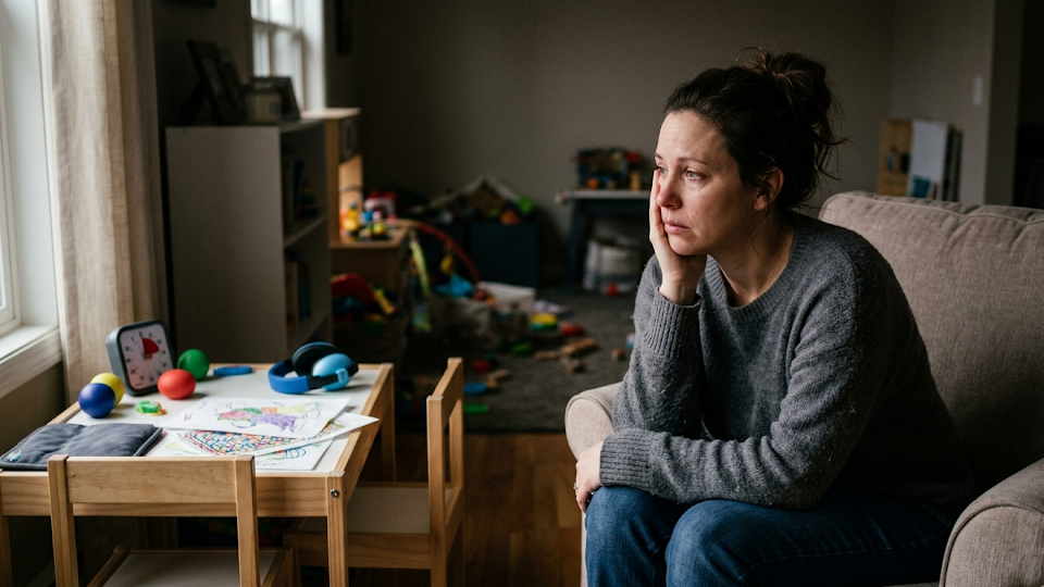 mom grieving the gap of her neurodivergent kid